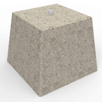 Fußballtor Verankerung Betonfundament 28 cm mit Keilbolzen M12