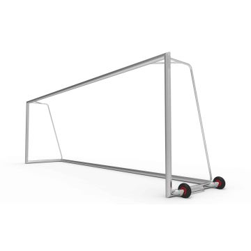 Profi Fußballtor 732x244x150 cm - Transportrollen an der Seite