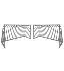 2x Antivandalismus-Fußballtor Bolzplatztor 150x75 cm Fußballtor Stäbe BK