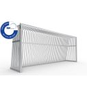 Bolzplatztor 500 x 200 cm - TÜV-geprüft rundes Profil