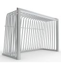 Bolzplatztor 180 x 120 cm - Rund