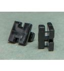 Kunststoff-Netzhaken flach quadratisch schwarz 8 mm