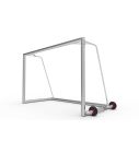 Profi-Fußballtor 300x200x150 cm - seitliche Transportrollen