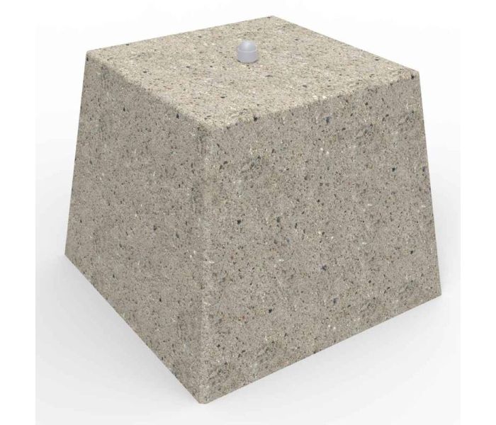 Fußballtor Verankerung Betonfundament 28 cm mit Keilbolzen M12