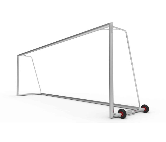 Profi Fußballtor 732x244x150 cm - Transportrollen an der Seite