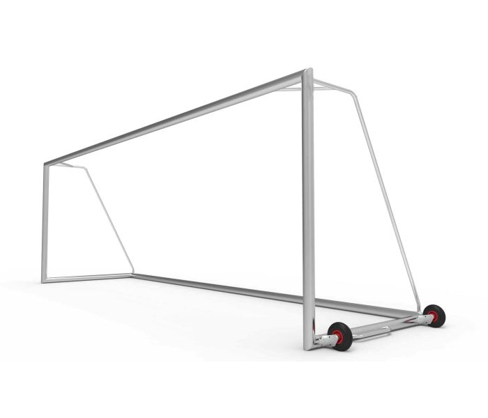 Professionelles Fußballtor 732x244x200 cm - Transportrollen an der Seite